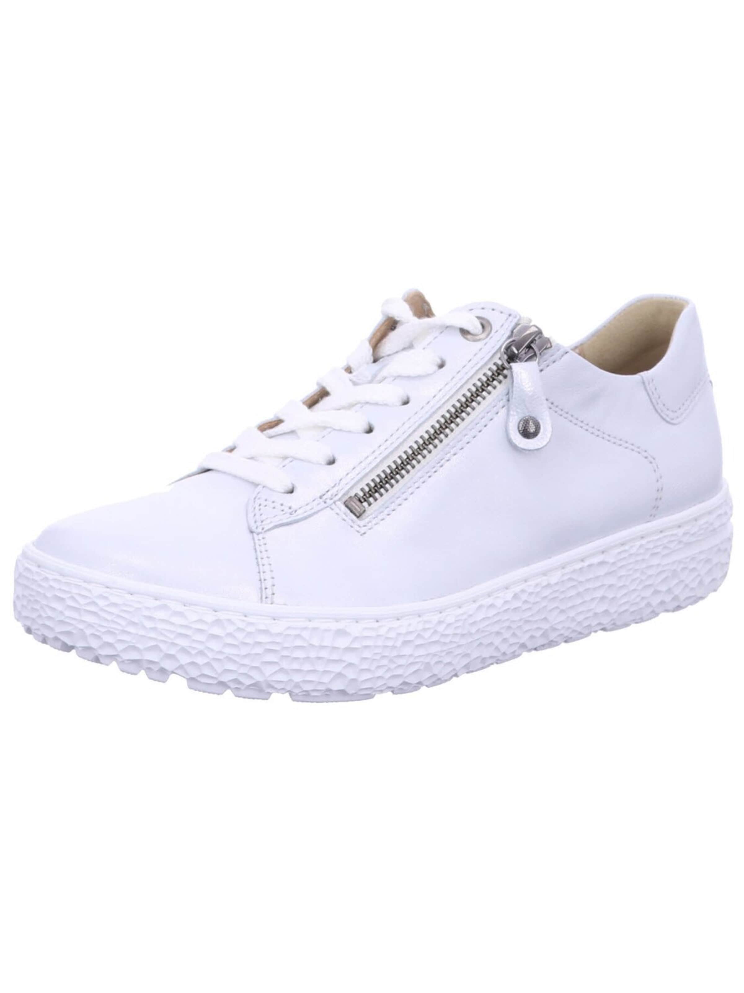 Chaussure de sport à lacets 'Sneaker Low Damen 162 1402 405900 Echtleder in weiß' Hartjes en blanc : devant