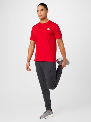 ADIDAS SPORTSWEAR - Camisa funcionais 'Essentials' em vermelho