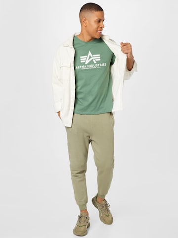 Tricou de la ALPHA INDUSTRIES pe verde