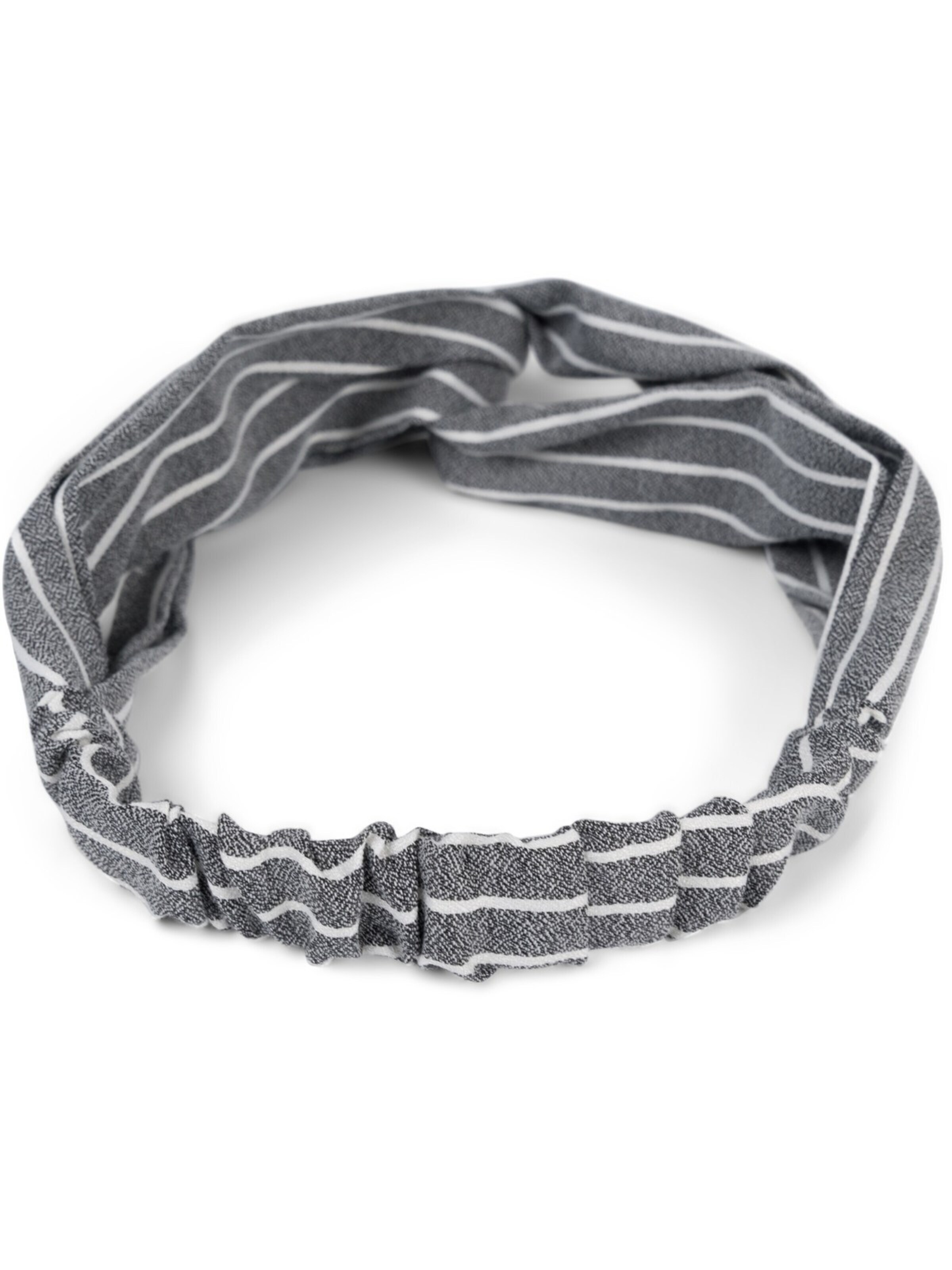 styleBREAKER Haarschmuck 'Haarband mit Streifen Muster und Twist Knoten'‌‌‌‌‌‌‌‌ in Schwarz