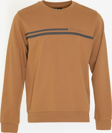 BIG STAR Sweatshirt 'Bratir' in Bruin: voorkant