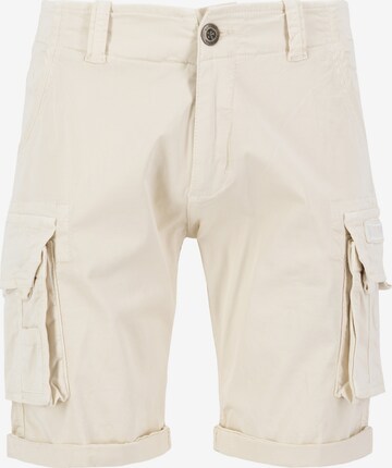 Pantaloni cargo di ALPHA INDUSTRIES in bianco: frontale