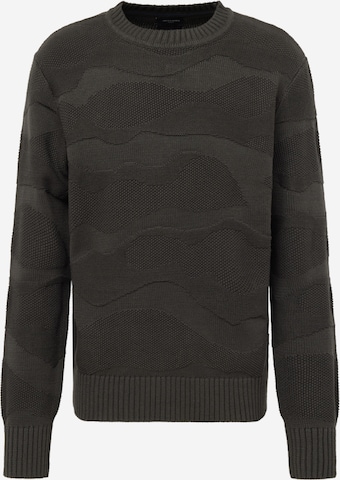 JACK & JONES Sweter 'JOSH' w kolorze czarny: przód