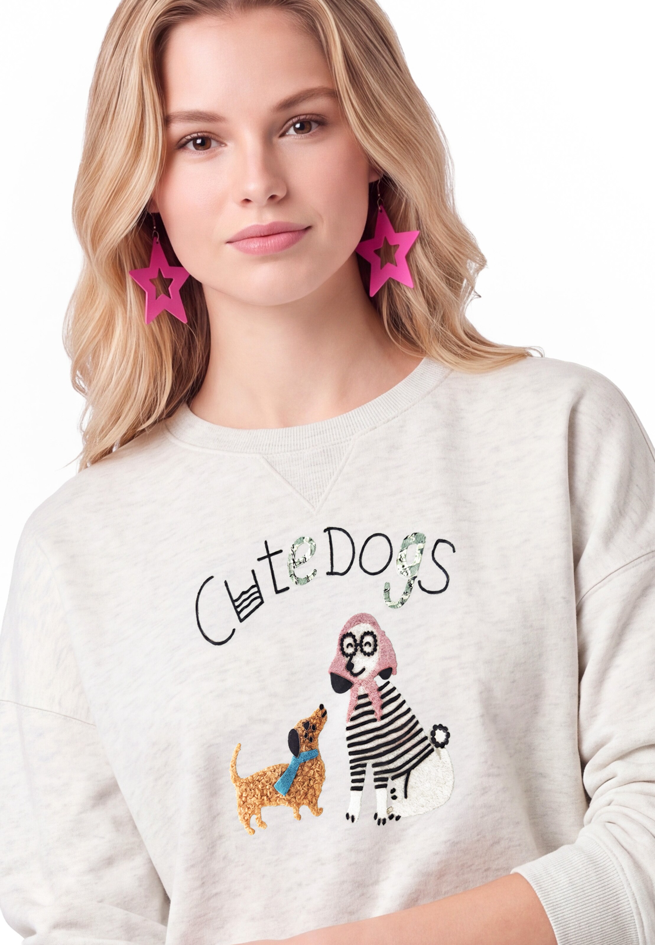 MYMO Sweatshirt in Wit