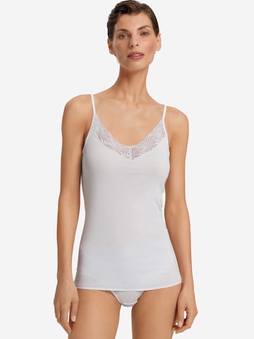 Hanro Top ' Cotton Delight ' in Blauw: voorkant