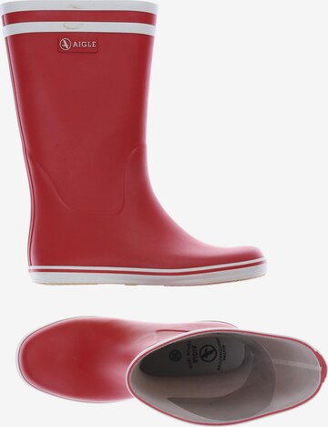 AIGLE Dress Boots in 36 in Red: front