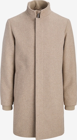 Manteau mi-saison 'JJEMelton' JACK & JONES en marron : devant
