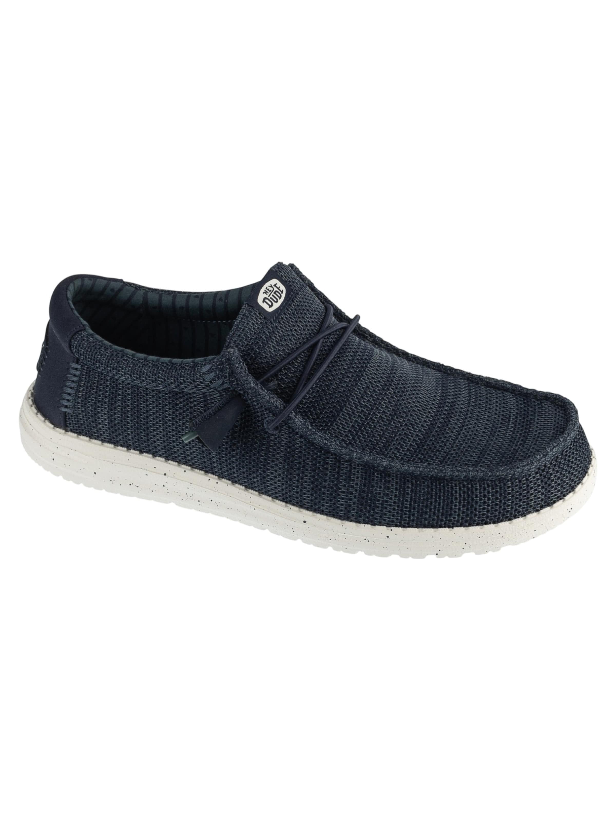 Mocassin 'Wally Stretch Sox' HEY DUDE en bleu : devant