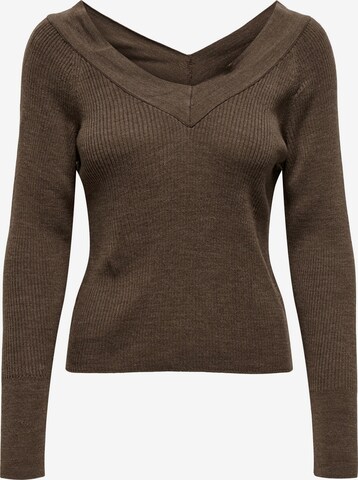 Pull-over ONLY en marron : devant