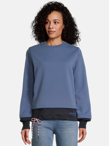 salzhaut Sweatshirt 'SAGESPÖNE' in Blauw: voorkant