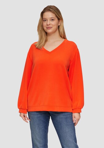 s.Oliver Sweatshirt in Orange: Vorderseite