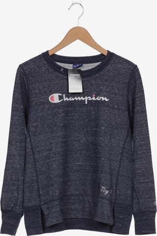 Champion Sweatshirt & Zip-Up Hoodie in L in Blue: front