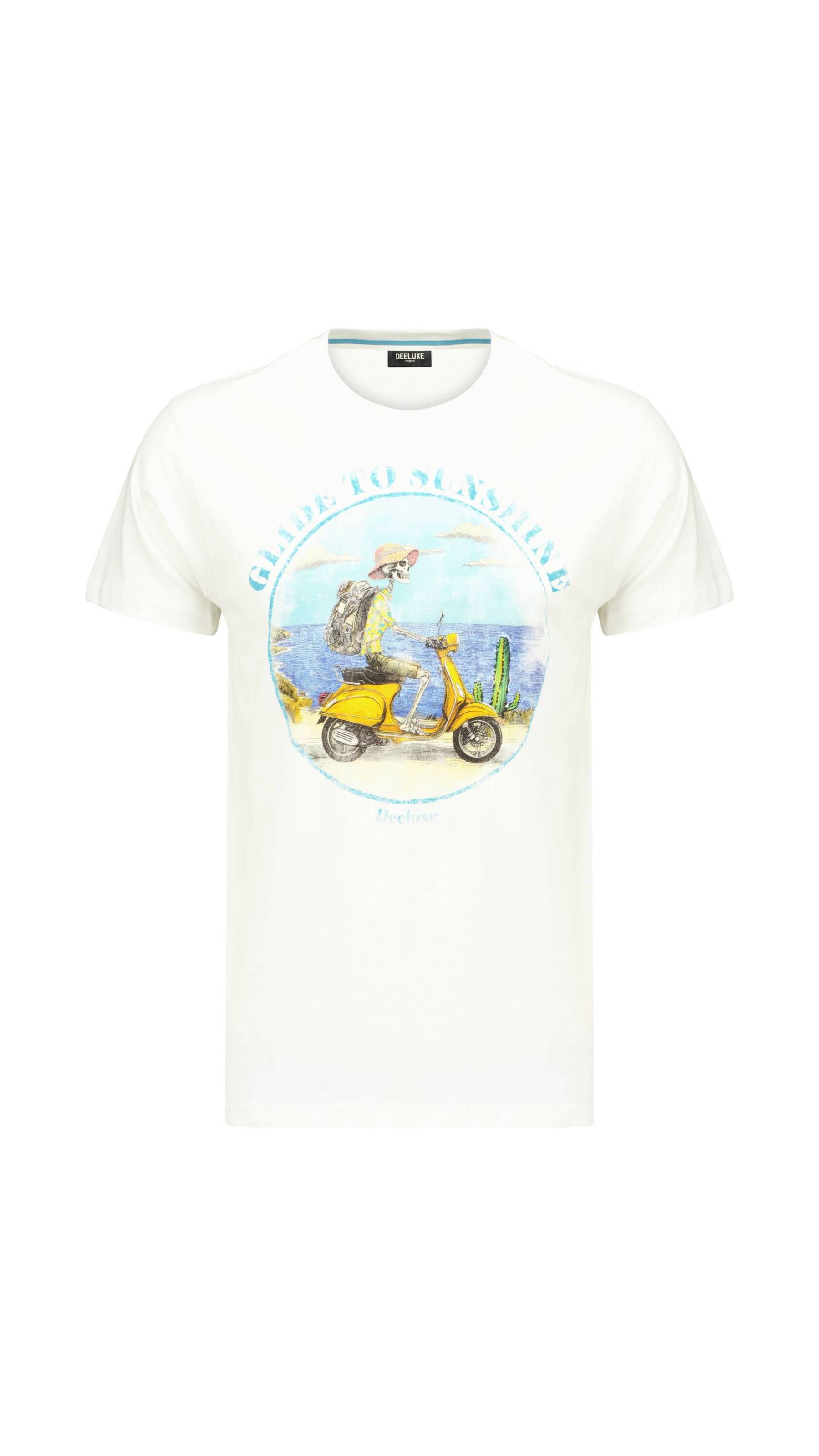 T-Shirt 'Dwain' Deeluxe en blanc : devant