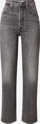 LEVI'S ® Džíny 'Ribcage Straight Ankle' – černá: přední strana