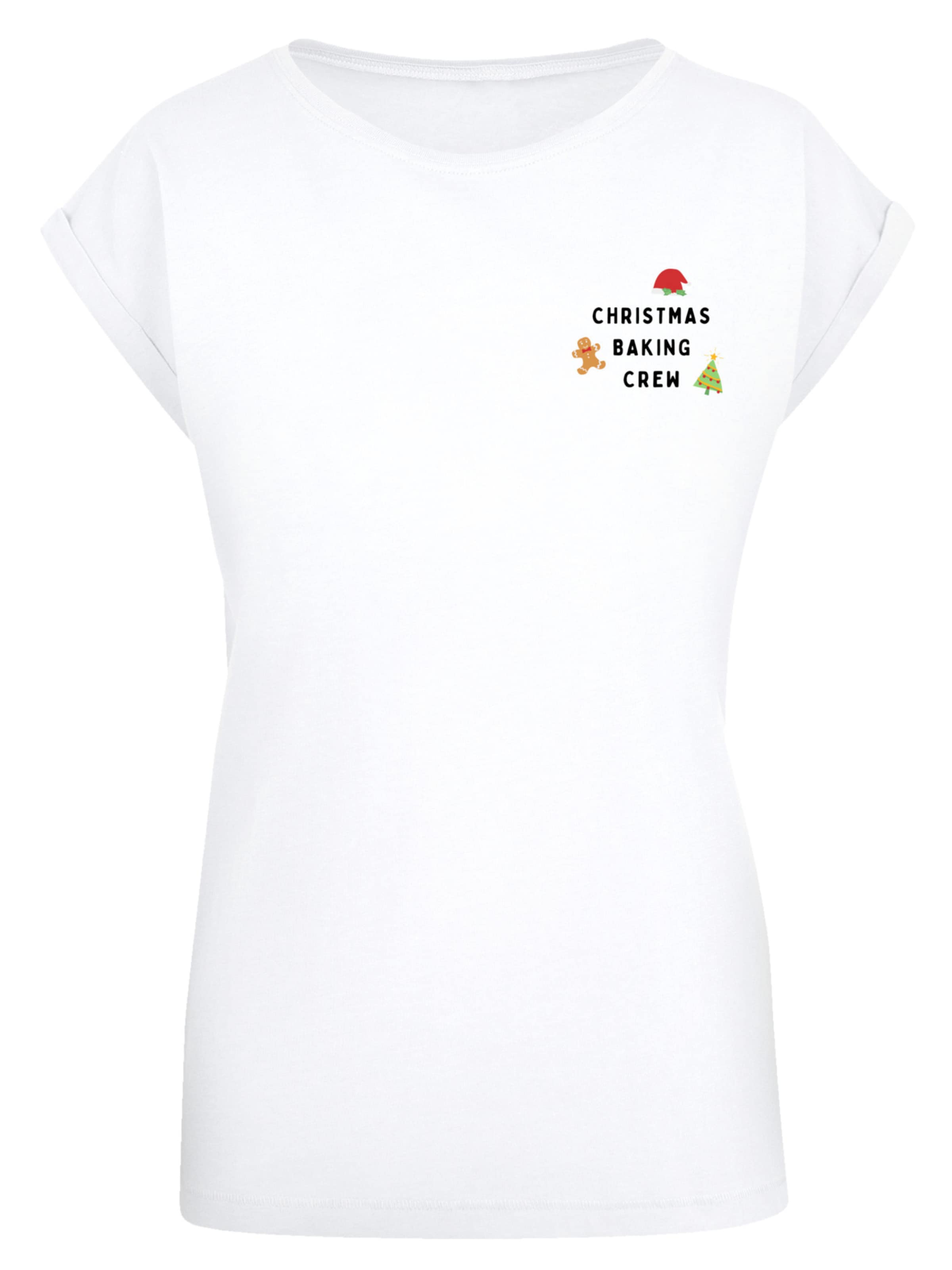 F4NT4STIC T-Shirt 'Christmas Baking' in mischfarben / weiß, Produktansicht