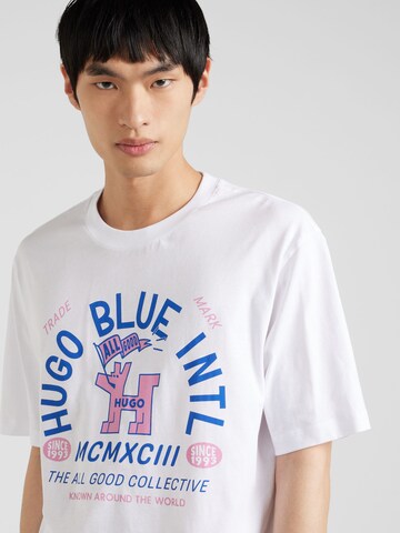 HUGO T-Shirt 'Nalumber' in Weiß