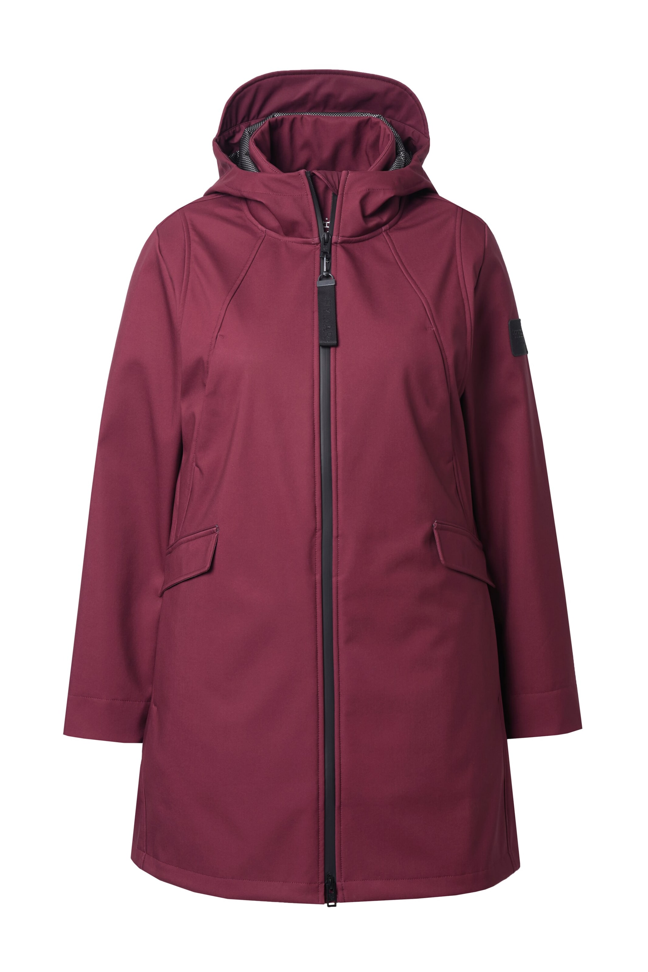 Ulla Popken Tussenmantel in Rood: voorkant