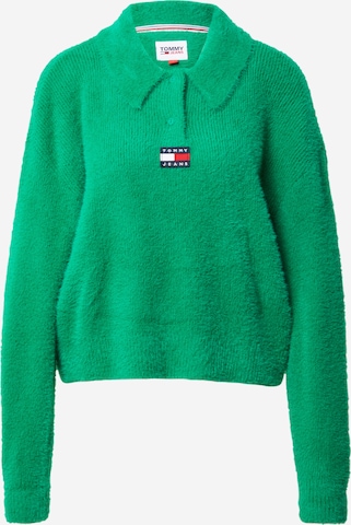 Tommy Jeans Sweter w kolorze zielony: przód