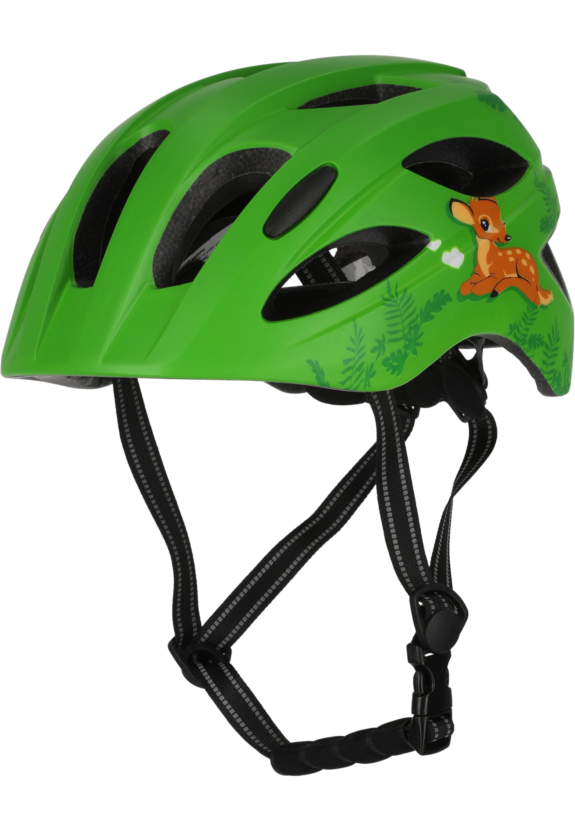 Crazy Safety Helm 'Cool Cute' in Grün: Vorderseite