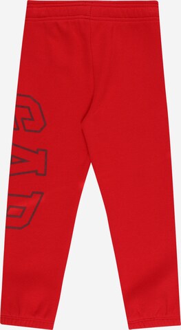 GAP - Tapered Calças em vermelho