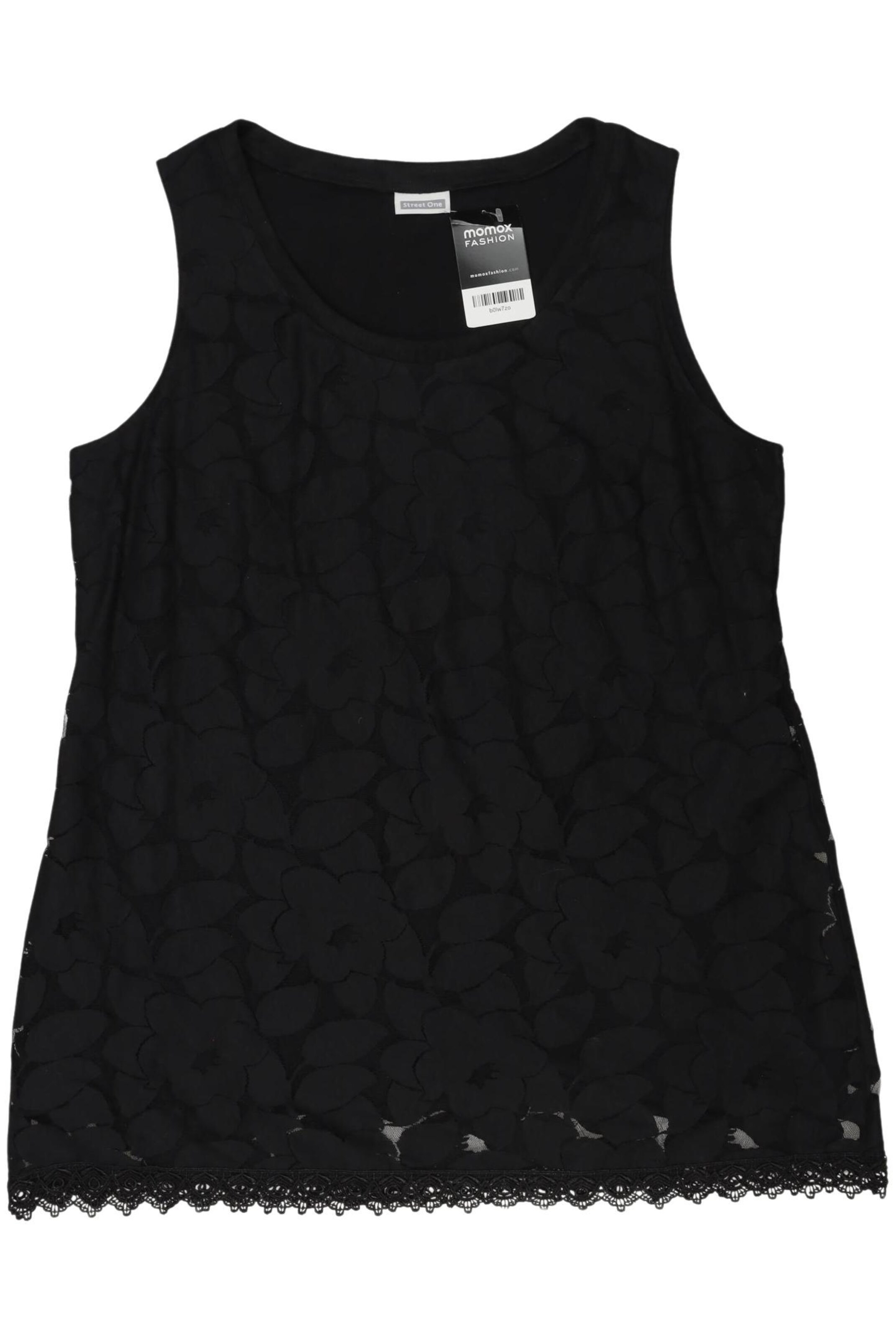 STREET ONE Top & Shirt in XXL in Black: front