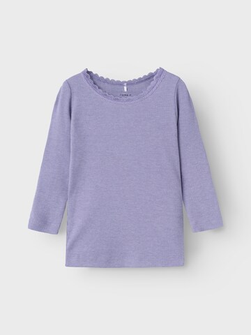 NAME IT Shirt 'NMFKAB' in Purple: front