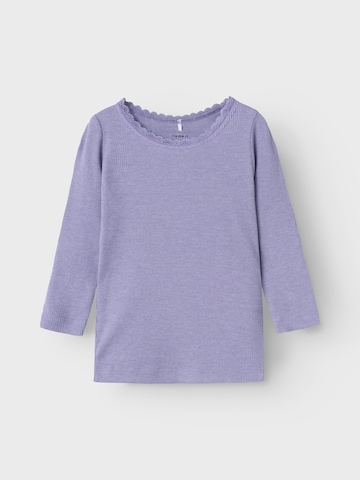 NAME IT - Camisola 'NMFKAB' em roxo: frente