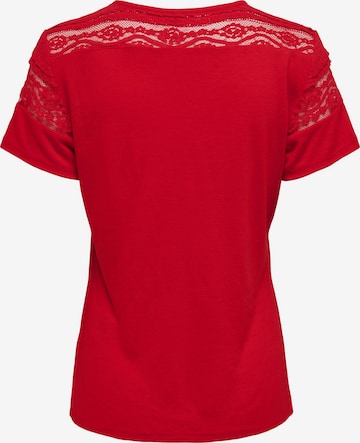 ONLY T-Shirt 'Sadia' in Rot