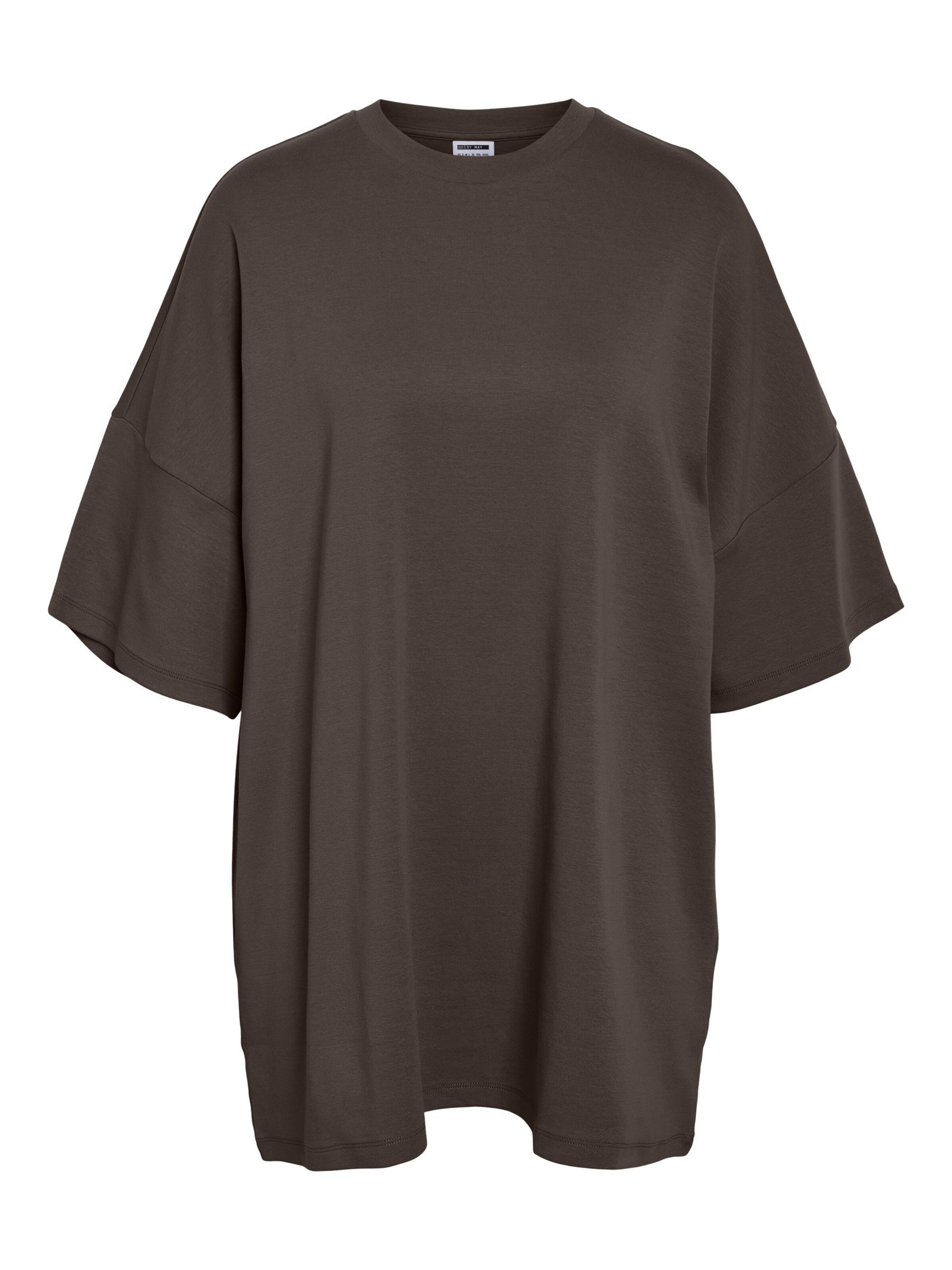 Noisy may T-shirt oversize en S en marron, Vue avec produit