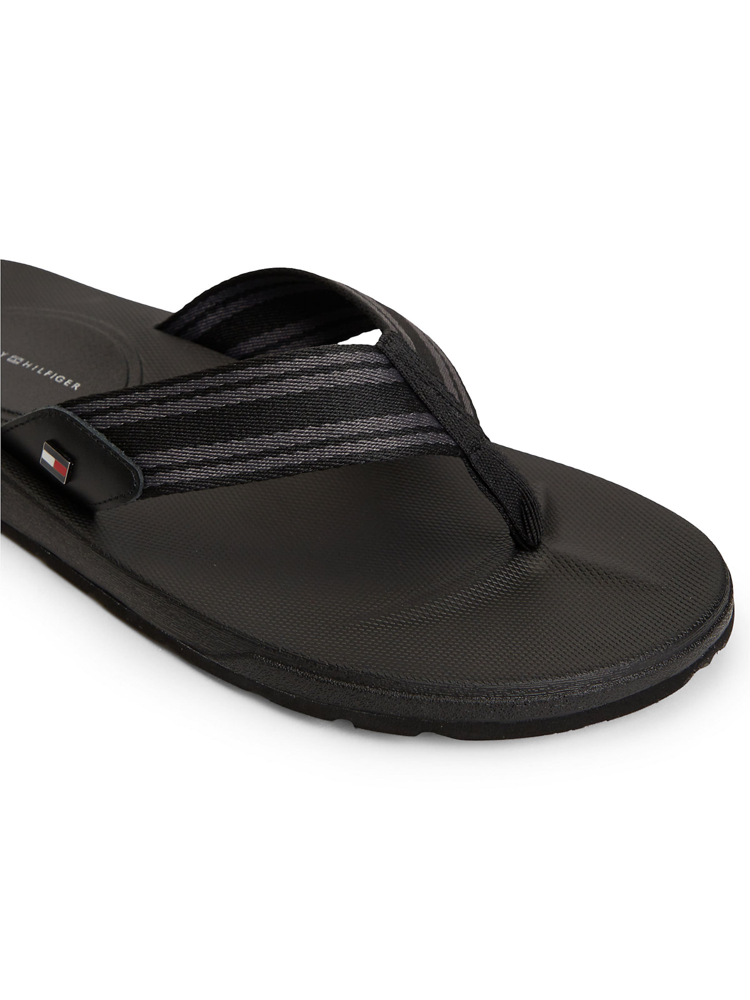TOMMY HILFIGER T-bar sandals in Black
