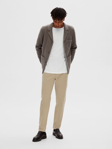 Coupe slim Pantalon chino SELECTED HOMME en beige