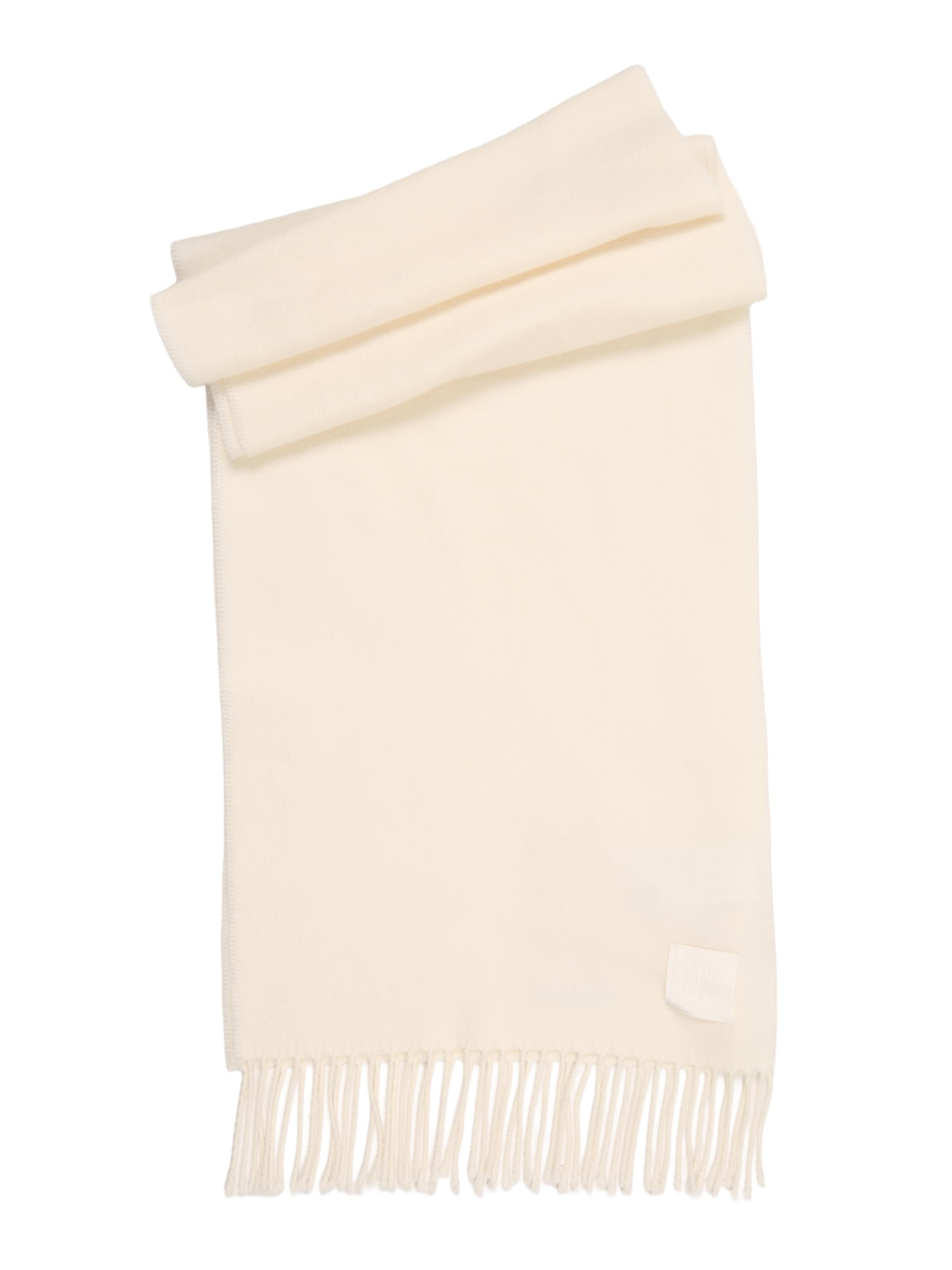 HUGO Šála – bílá: přední strana