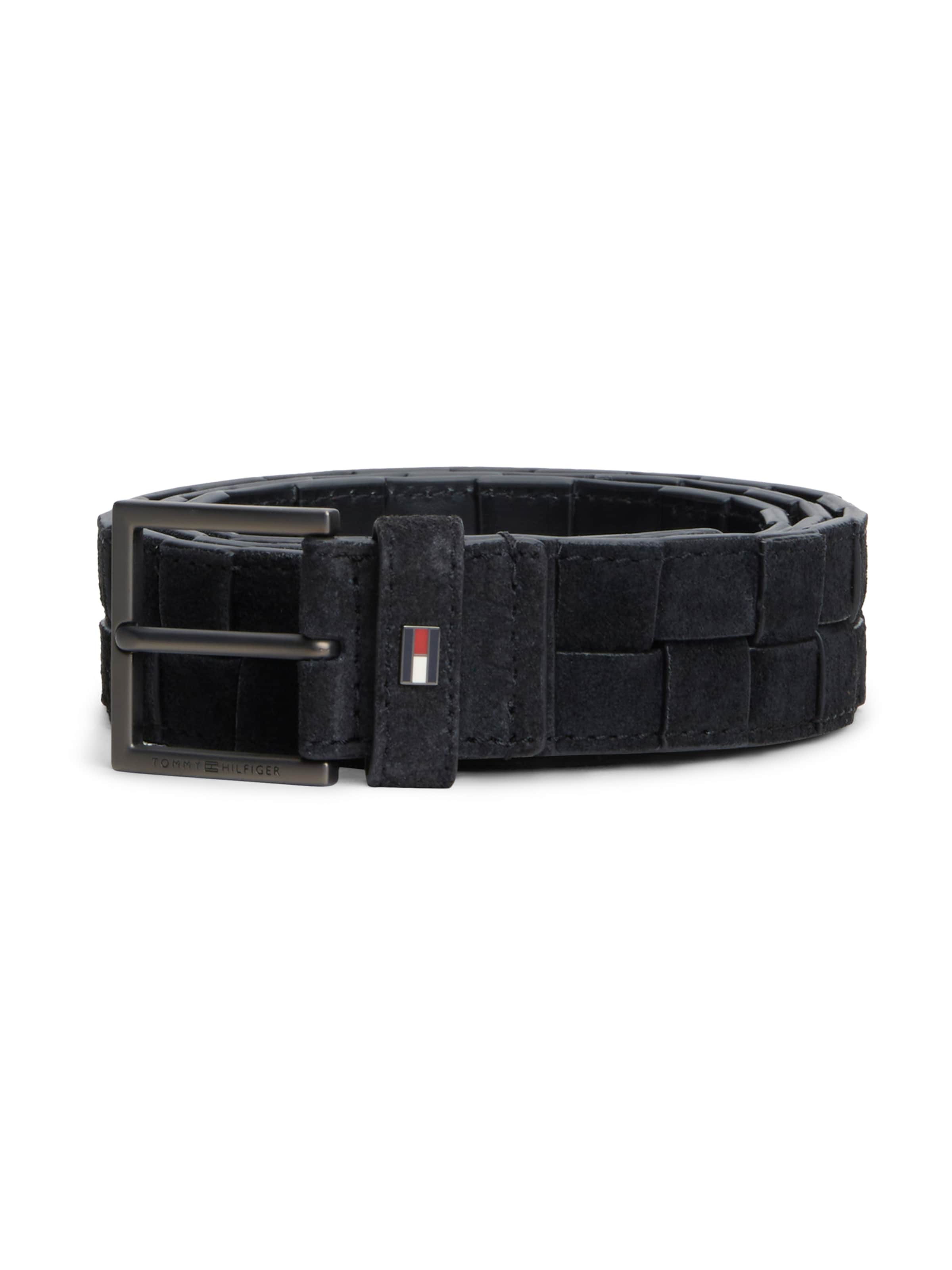 Ceinture 'HUDSON' TOMMY HILFIGER en noir : devant