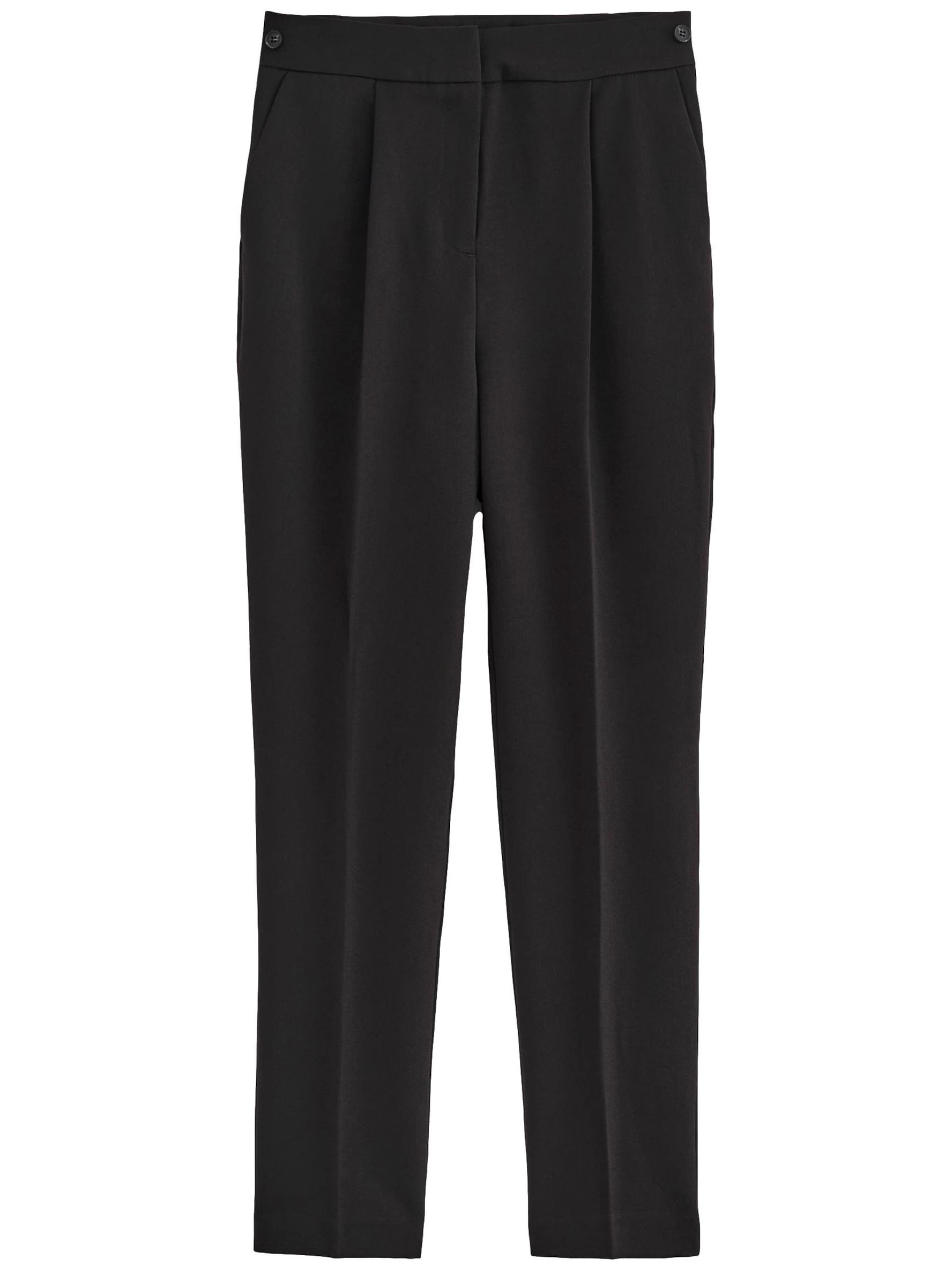Next Slimfit Hose in Schwarz: Vorderseite