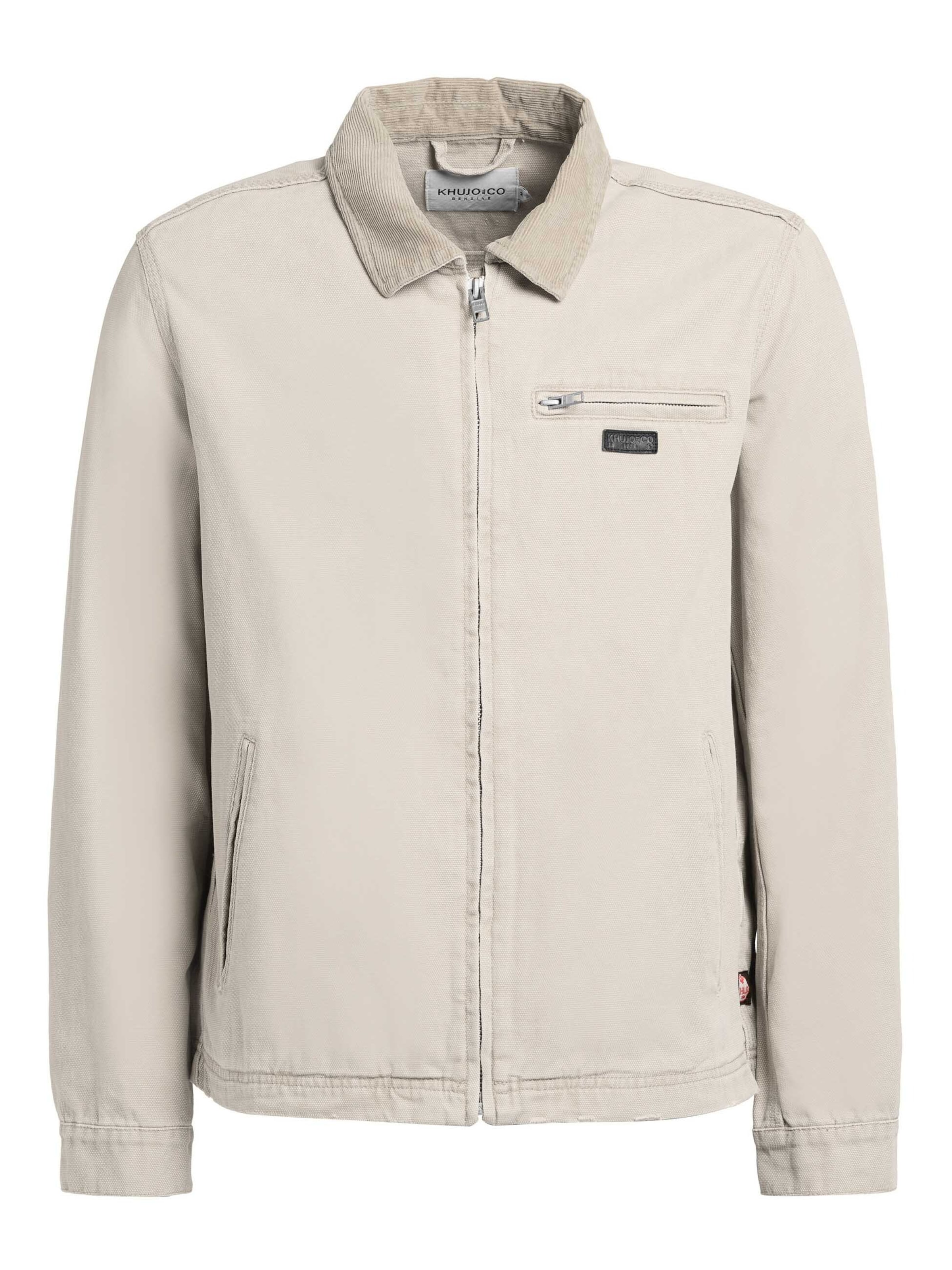 khujo Přechodná bunda 'DEDDY' – béžová: přední strana