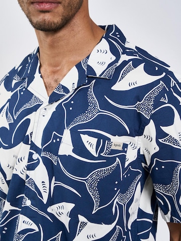 Legends Regular fit Button Up Shirt 'Sean' in Blue