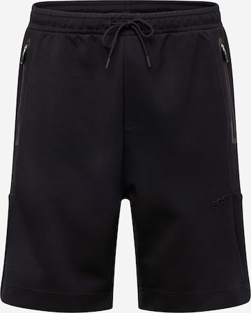 BOSS Green Regular Pants 'Headlo 1' in Black: front