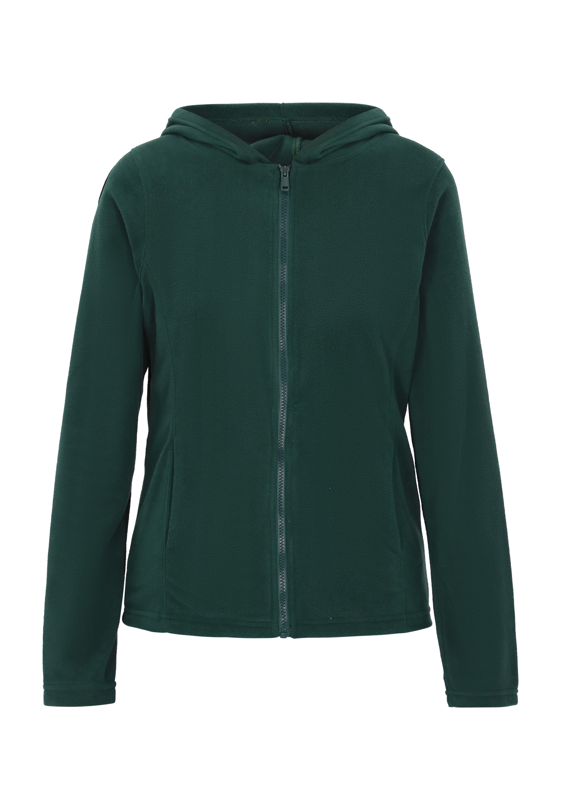 Veste en polaire swirly en vert : devant