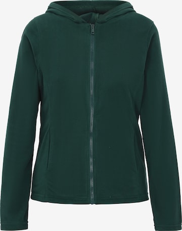 Veste en polaire swirly en vert : devant