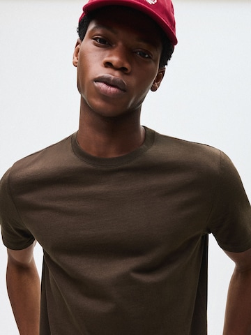 T-Shirt Bershka en marron