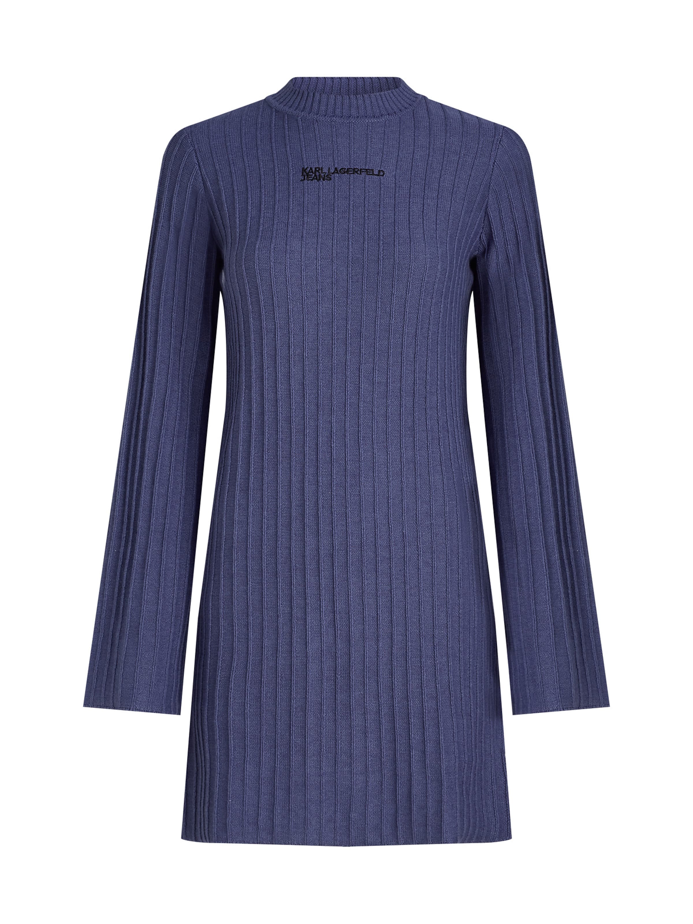 KARL LAGERFELD JEANS Πλεκτό φόρεμα σε μπλε: μπροστά
