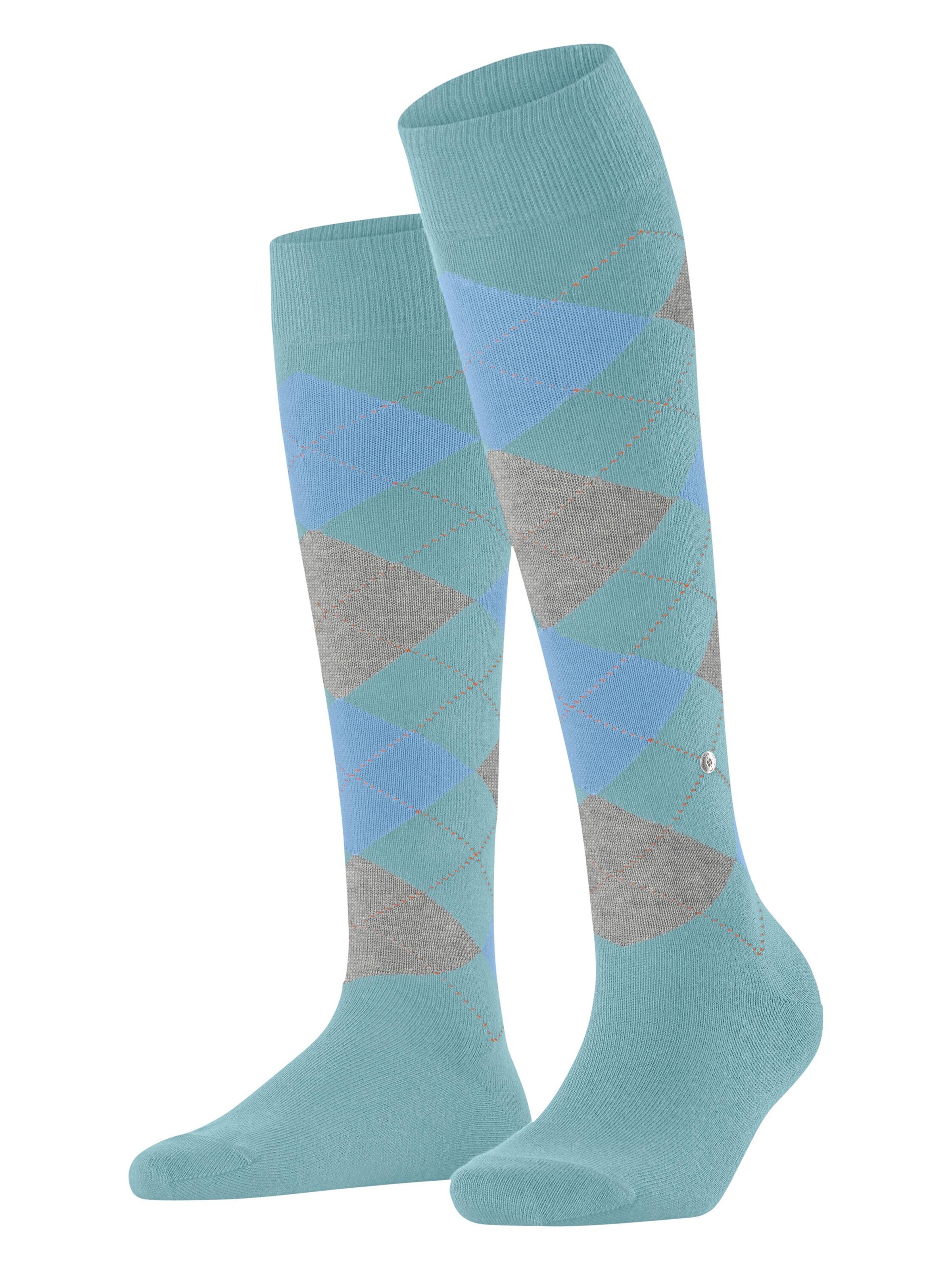 BURLINGTON Overknee Strümpfe 'Queen'‌‌‌‌‌‌‌‌‌‌ in Blau: Vorderseite