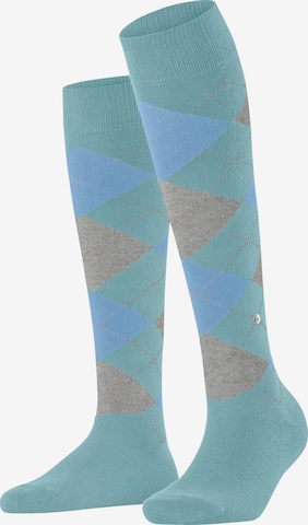 BURLINGTON Overknee Strümpfe 'Queen' in Blau: Vorderseite