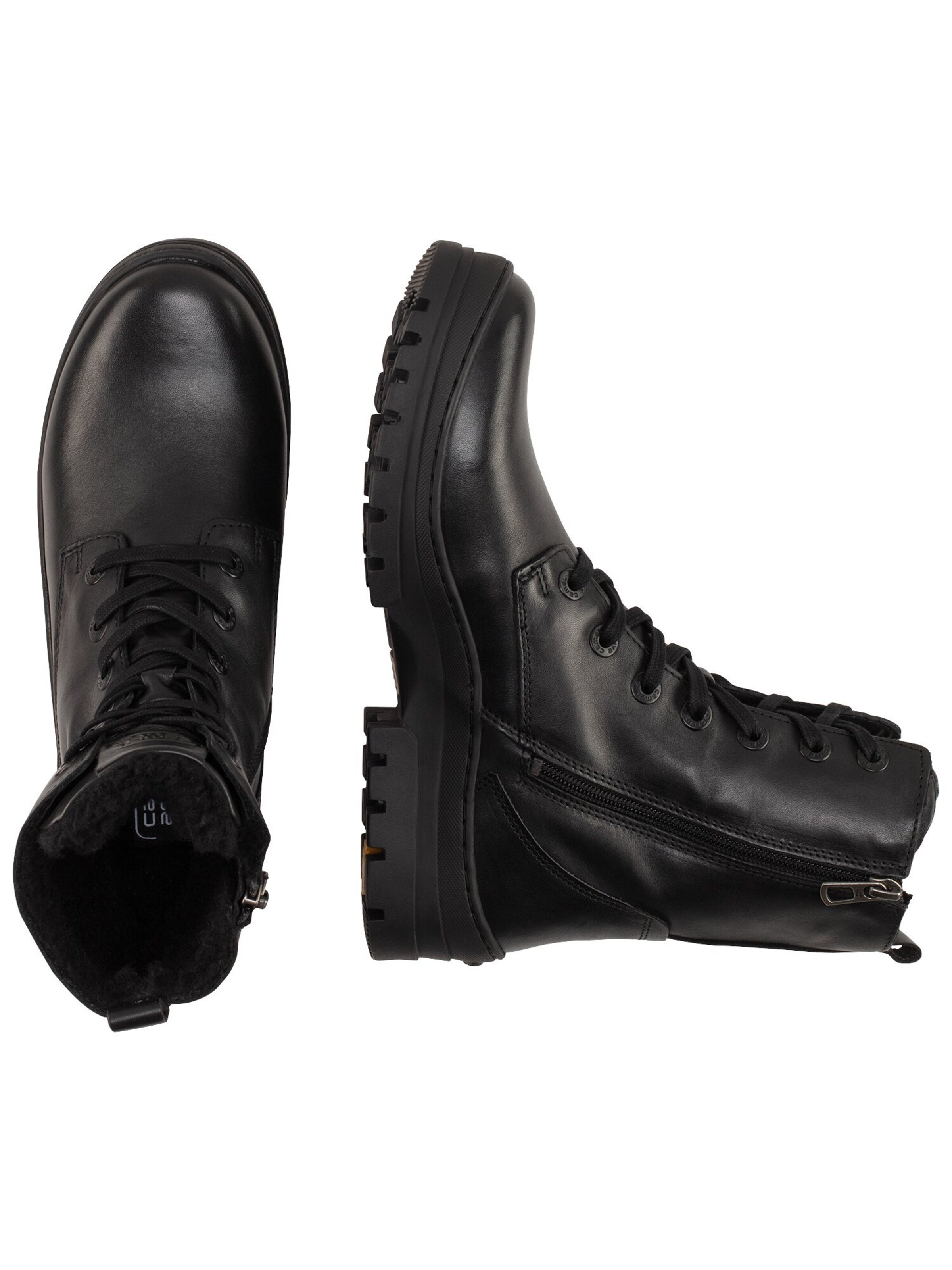CAMEL ACTIVE Schnürstiefel in Schwarz