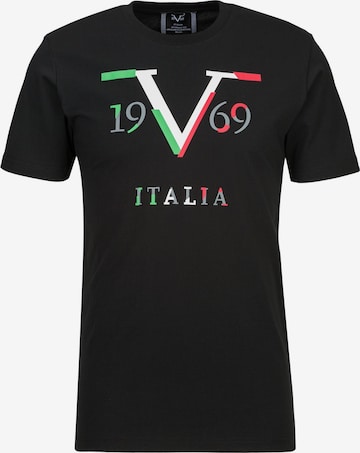 T-Shirt 'Pedro' 19V69 ITALIA en noir : devant