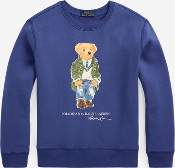 Sweat Polo Ralph Lauren en bleu : devant