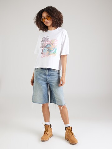 T-shirt 'DOLPHINS' Kaotiko en blanc