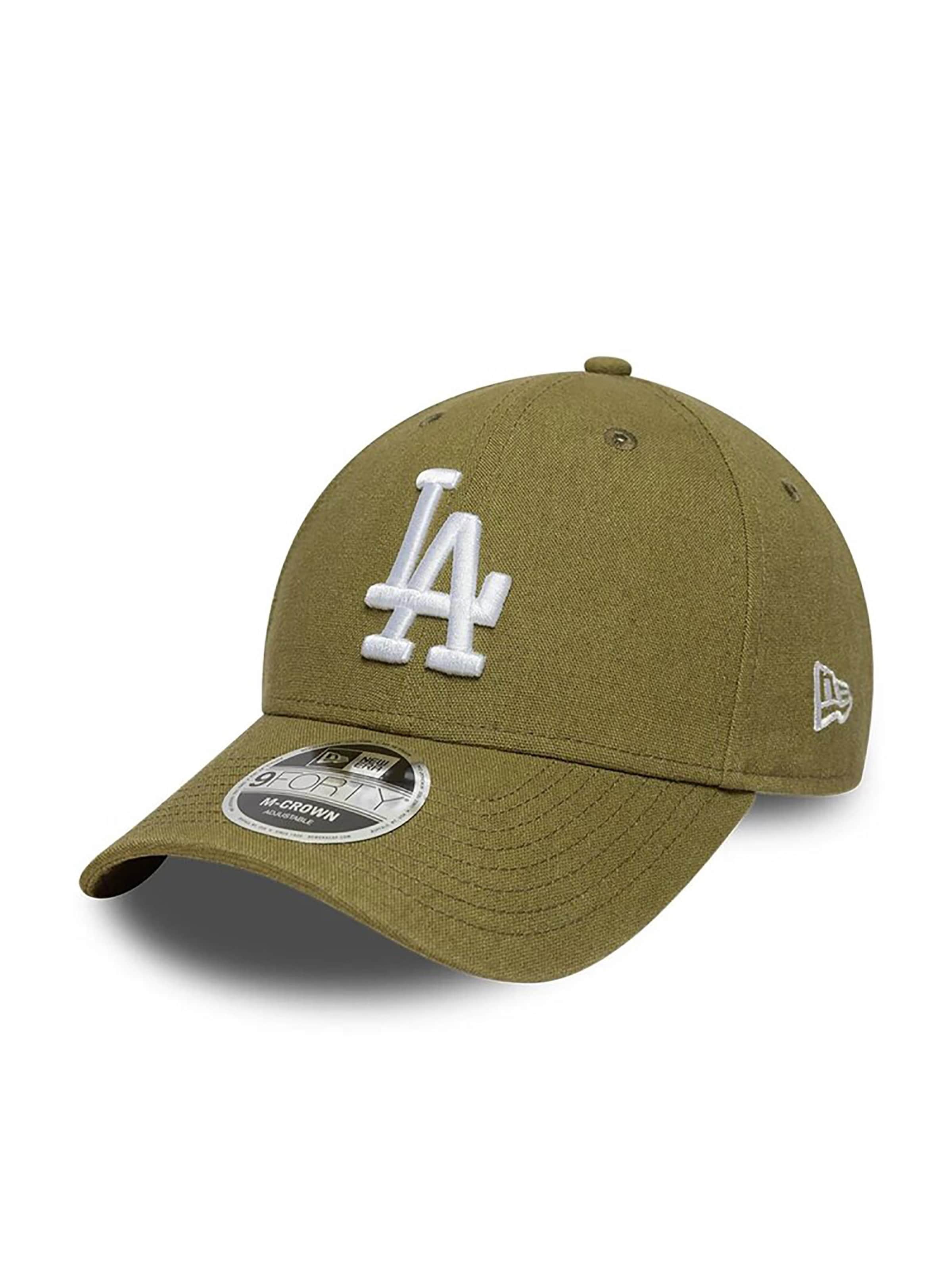 NEW ERA Cap 'Los Angeles Dodgers Linen MC'‌‌‌‌‌ in Grün: Vorderseite