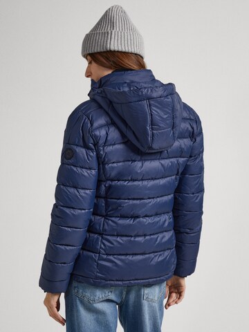 Pepe Jeans Winter Jacket 'MADDIE' in Blue