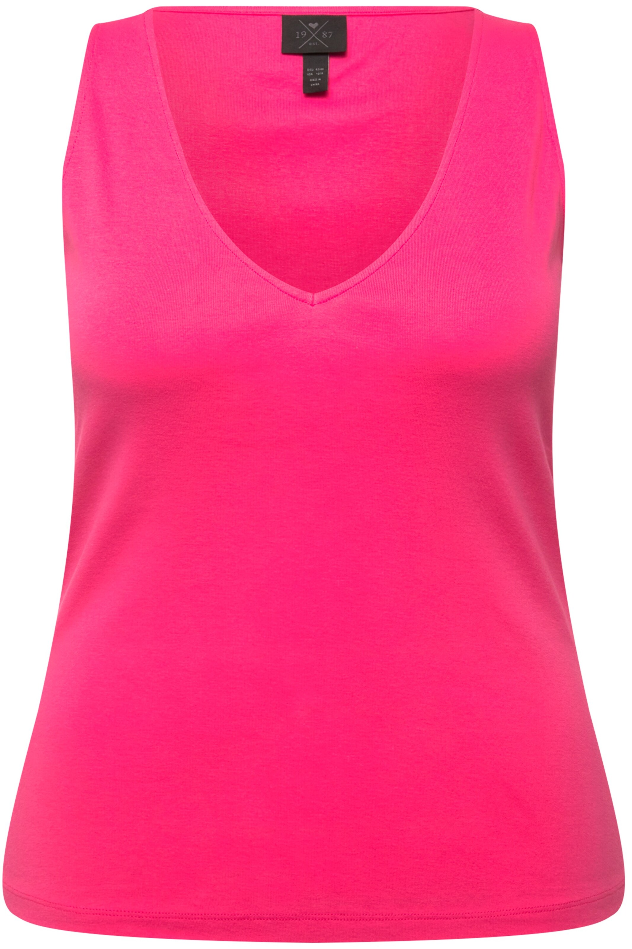 Ulla Popken Top in Roze: voorkant